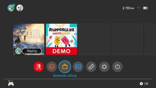 Nintendo Switch Eshop icon on HOME menu