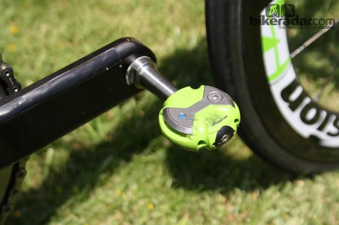 Cornering clearance is good on the Speedplay Zero Nano pedals