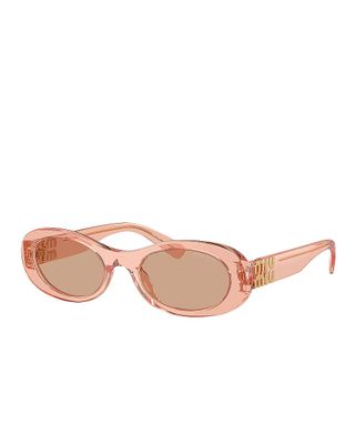 Translucent Oval Sunglasses