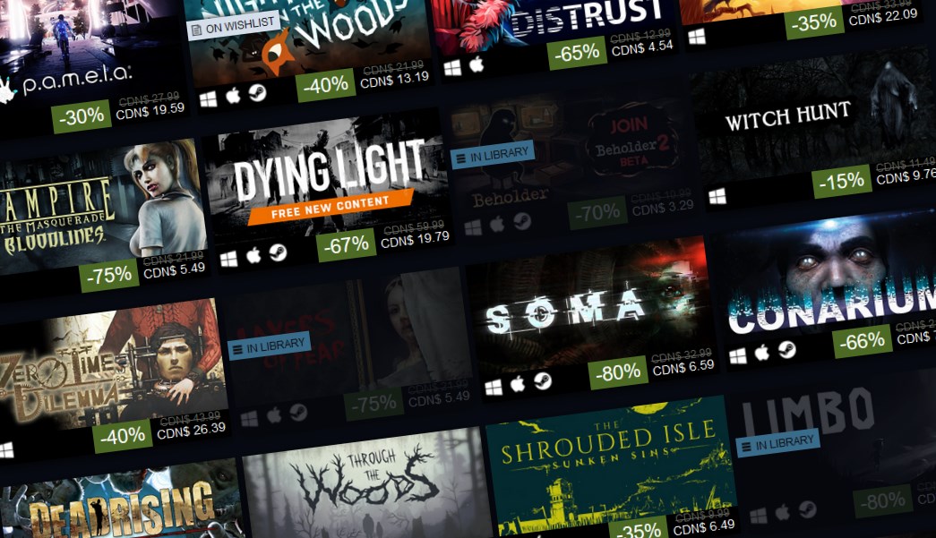 is there a steam halloween sale