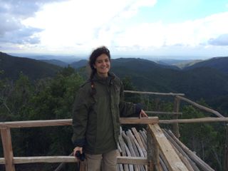 Natalia Rossi stands at the Alejandro de Humboldt National Park in Cuba.