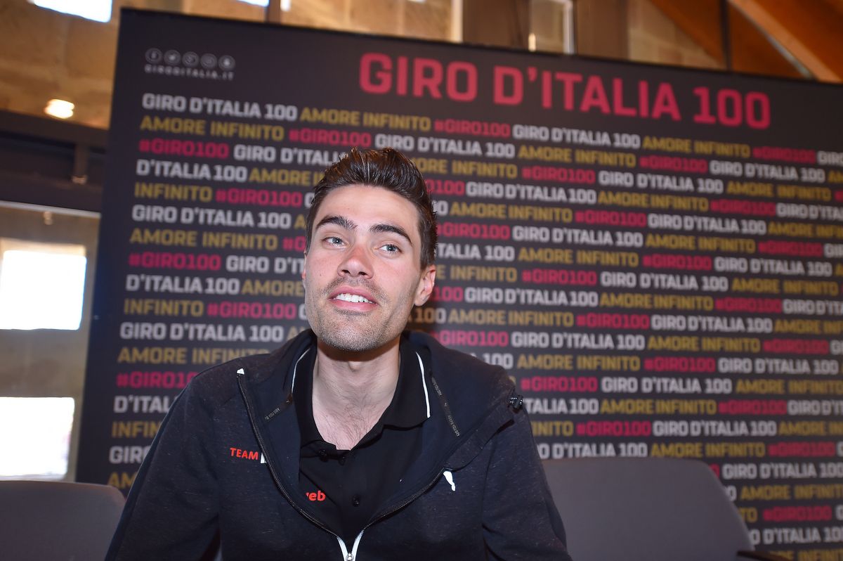 Tom Dumoulin (Team Sunweb) at the pre-race Giro press conference