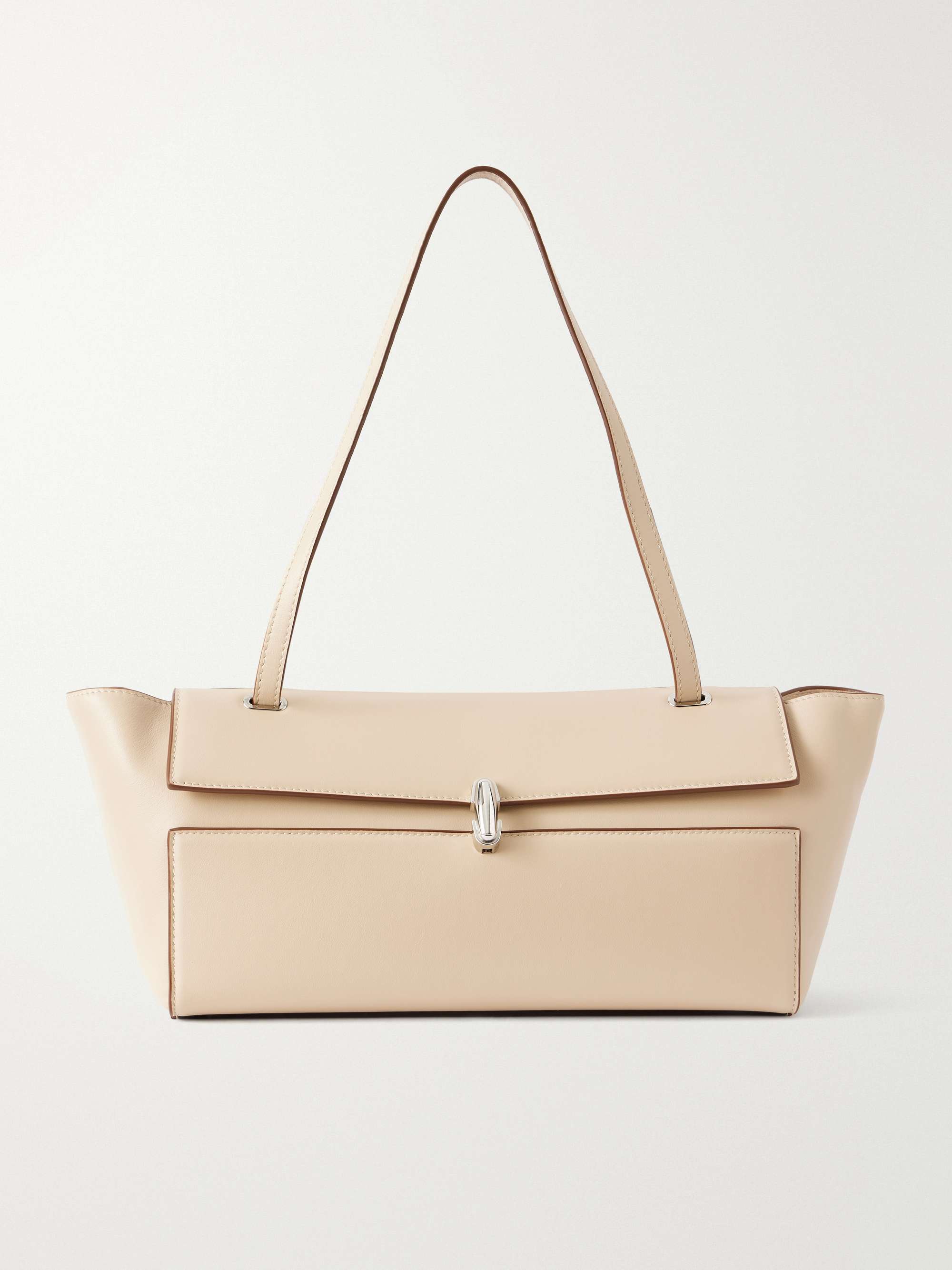 Symmetry Trapeze Leather Shoulder Bag
