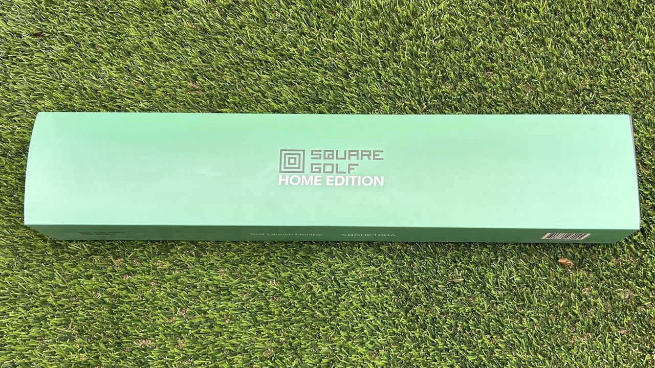 Photo of the Square Golf Launch Monitor box
