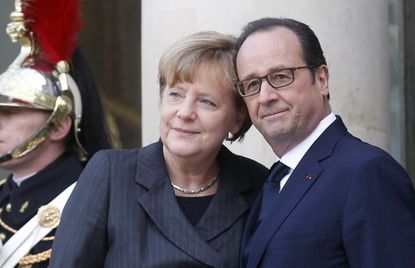 Merkel and Hollande, hitting the road