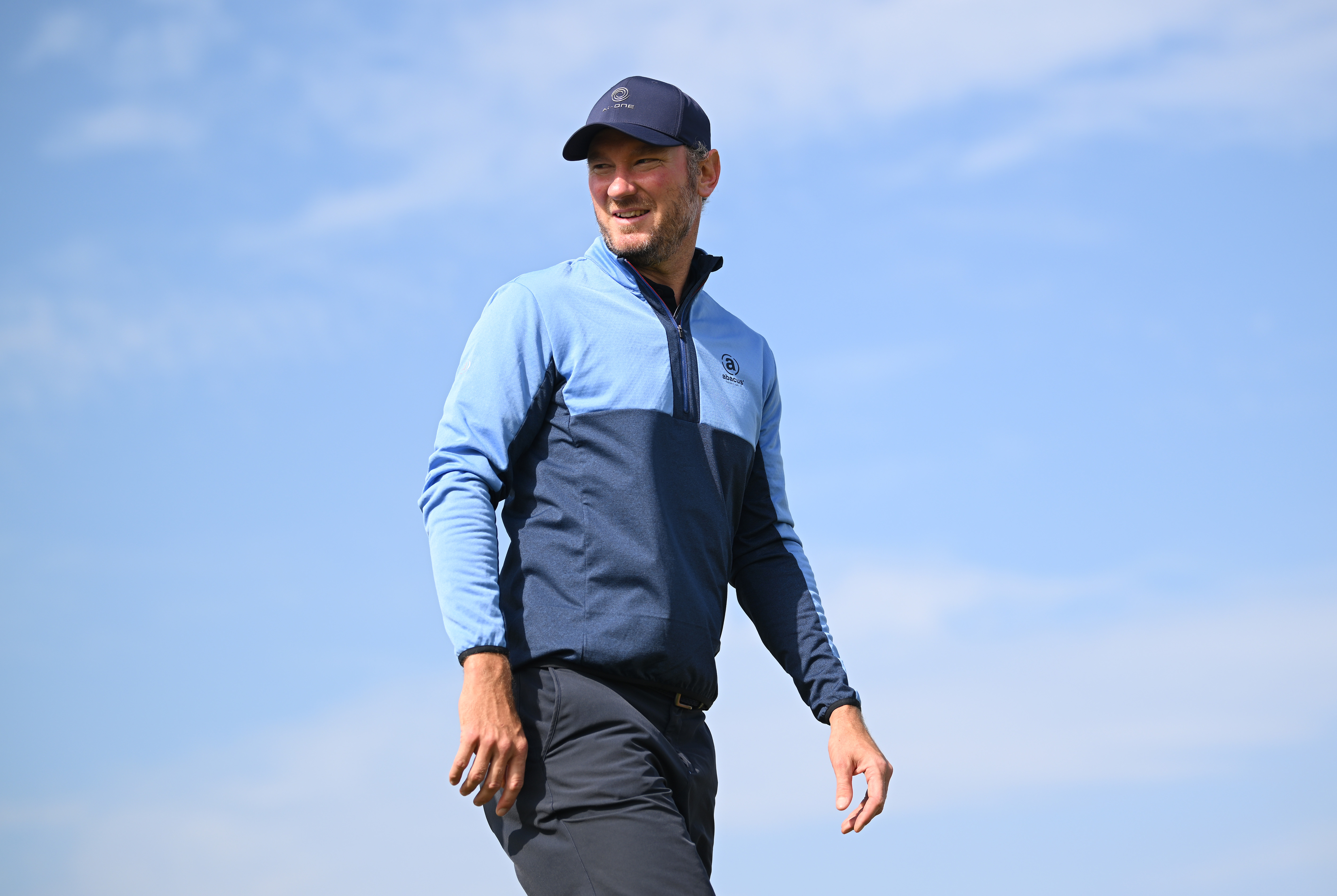 Chris Wood walks down the fairway