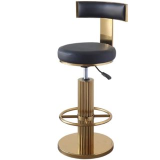 black and gold bar stool