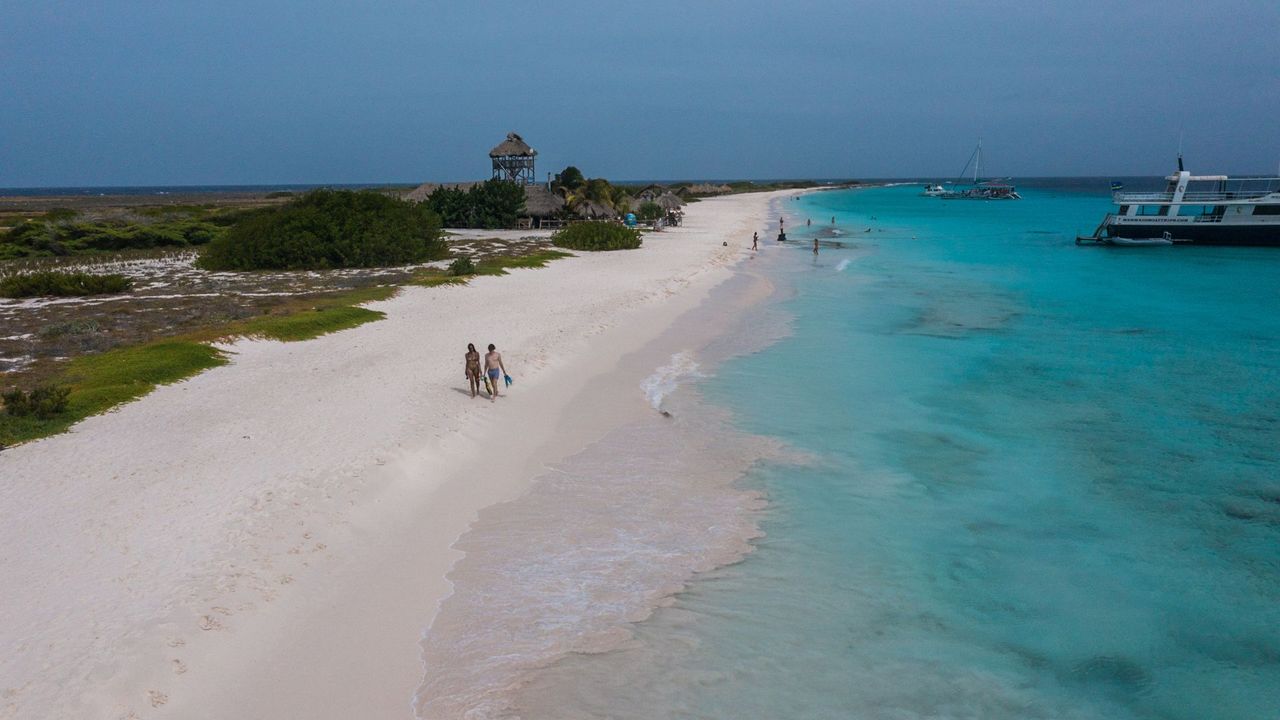 arial view of klein curacao