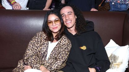 Vanessa Hudgens and Cole Tucker attend John Mayer Live at The Hollywood Palladium