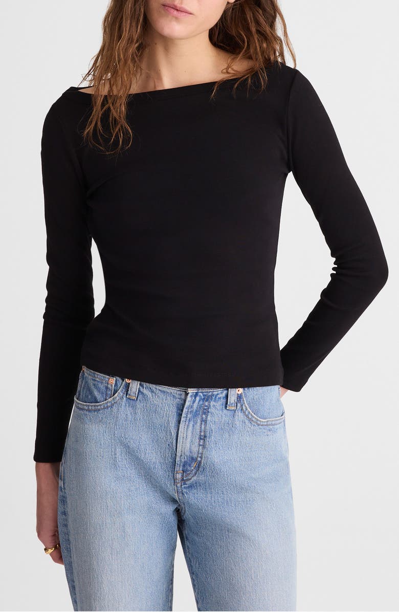 The '90s Compact Cotton Boatneck T-Shirt