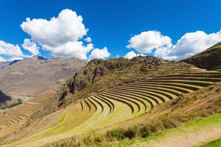 Inca terraces in Peru