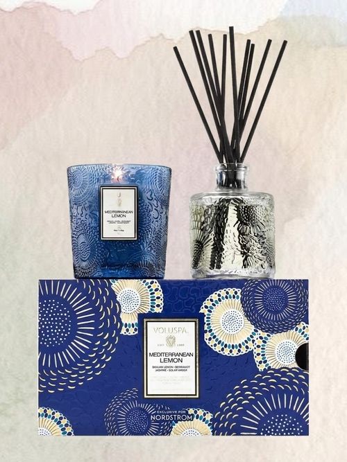 Mediterranean Lemon Candle & Diffuser Duo