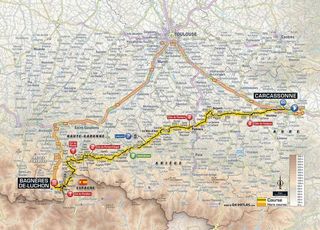 2018 Tour de France stage 16 map