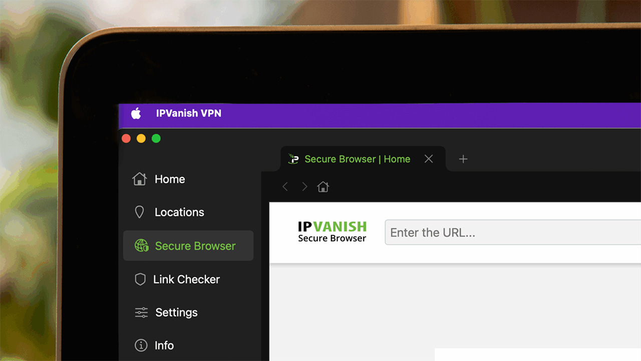 Image of IPVanish&#039;s Secure Browser within its desktop app