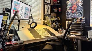 Derek Laufman artist in residence; an artist's studio