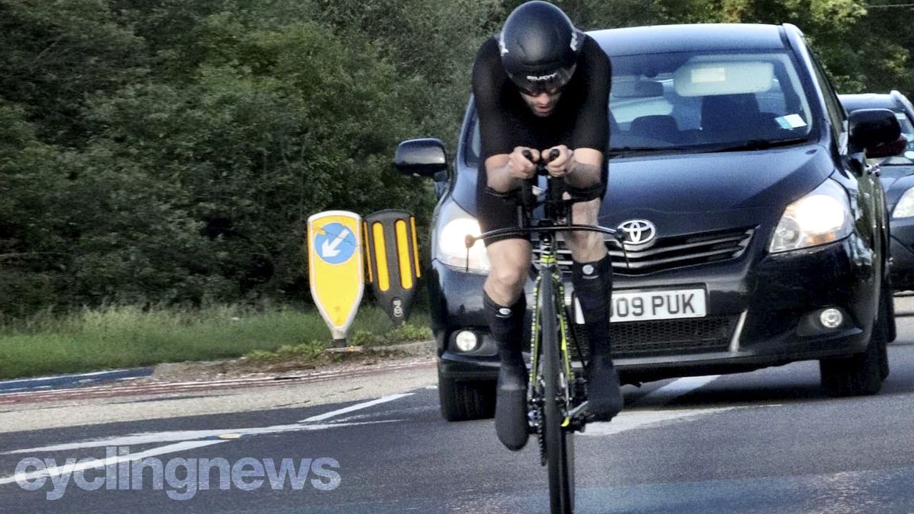 Le Col x McLaren Project Aero Speedsuit being tested at the FC 10-mile time trial