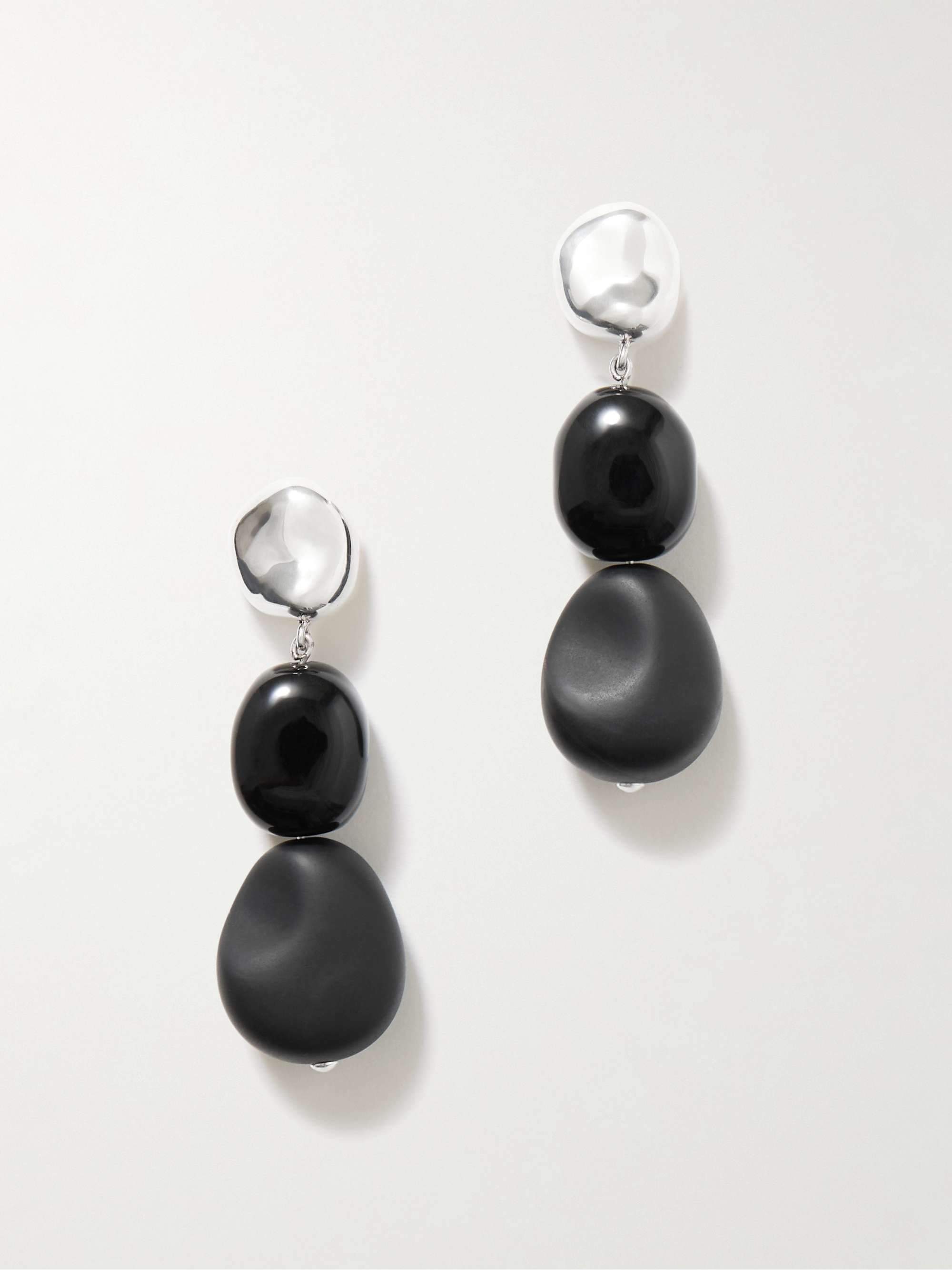 Ada Sterling Silver Onyx Earrings