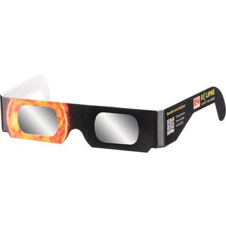 American Paper Optics solar eclipse safety glasses on a white background