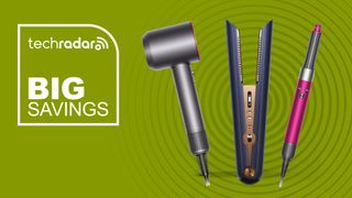 Dyson hair styling tools on TechRadar deals banner