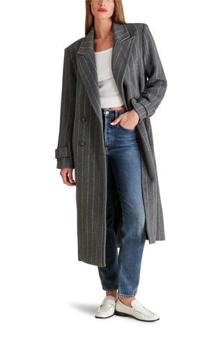 Prince Chalk Stripe Double Breasted Coat