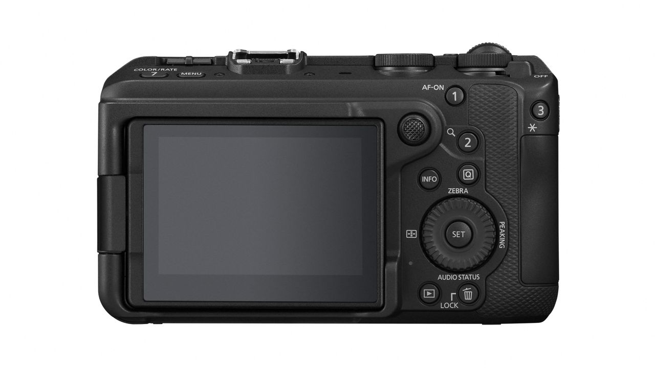 Canon EOS R6 V against a white background
