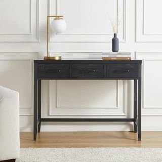 Dusk black console table