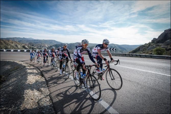 Jelle Vanendert (Lotto Belisol) leads the team up the climb