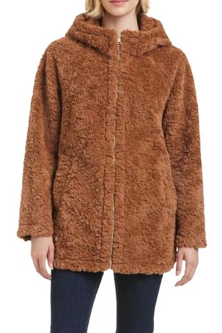 Textured Faux Fur Jacket