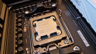 AMD Ryzen 5 8600G review image of the processor before thermal paste has been applied