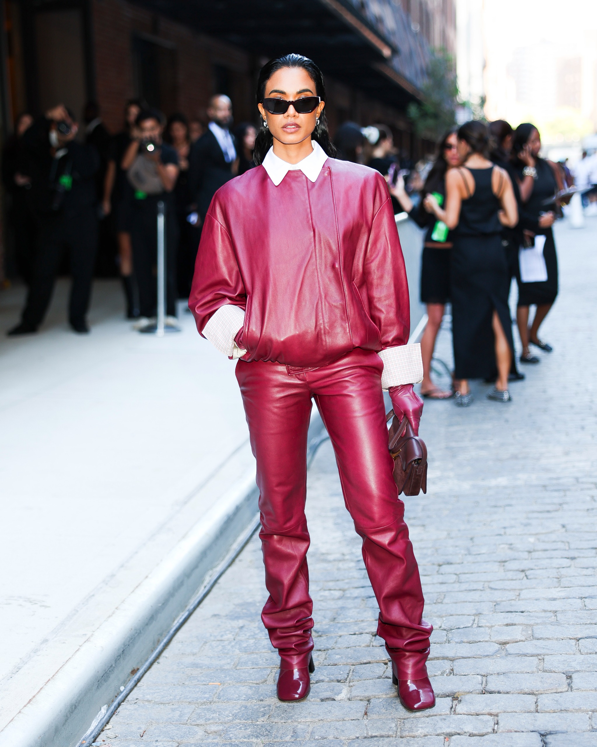 Supriya Ganesh#039;s celebrity look at the Calvin Klein New York Fashion Week show