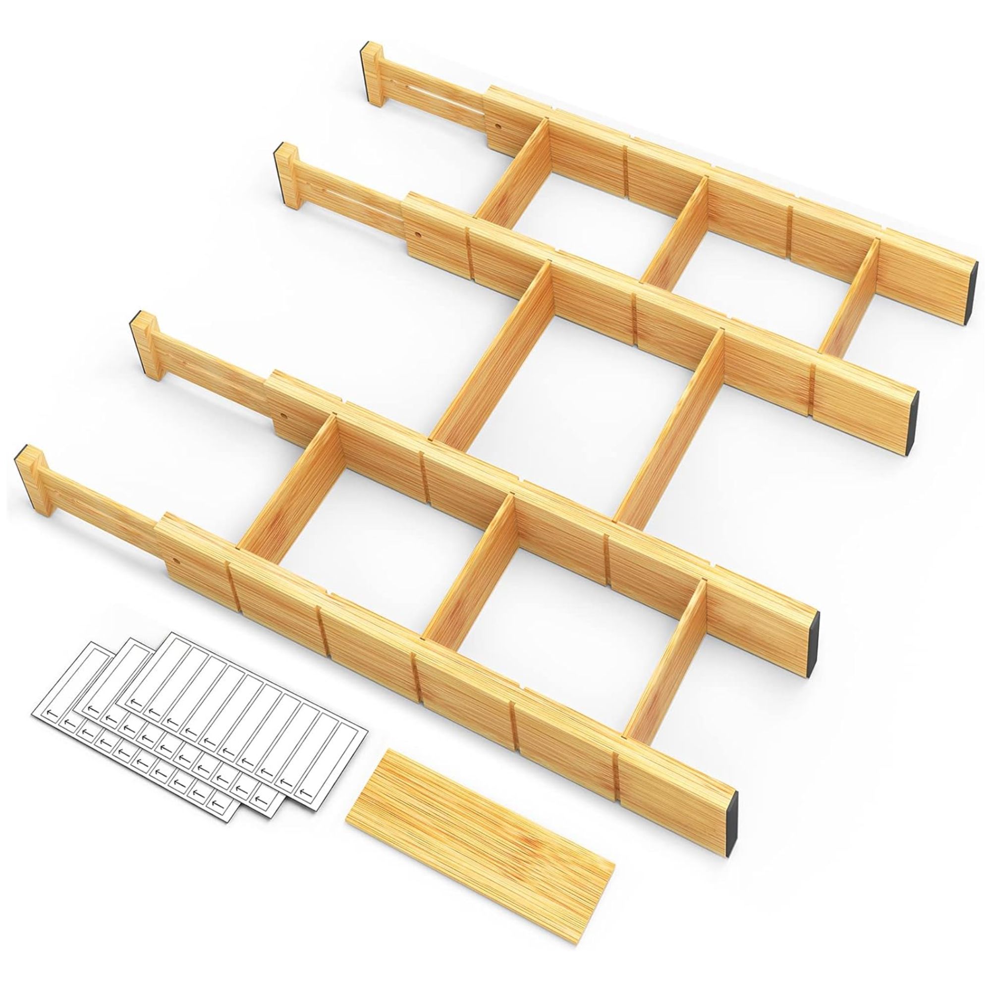 SpaceAid Bamboo Drawer Dividers
