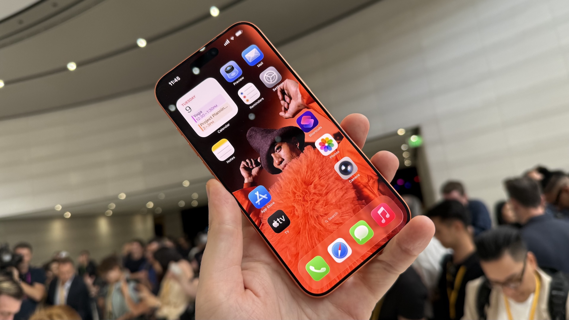 Images of the product launch for iPhone 17 at Apple&#039;s HQ in Cupertino