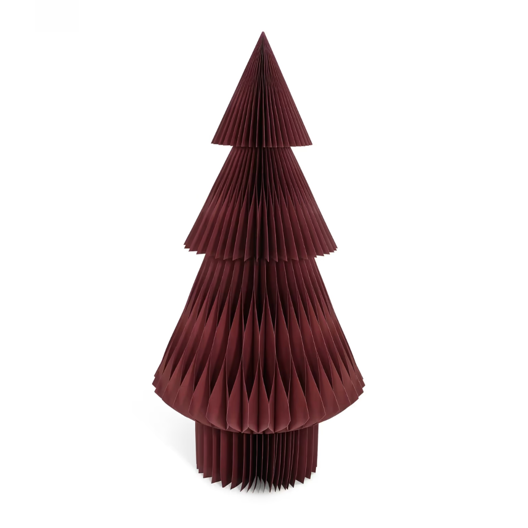 Garden Trading Maddox Christmas Tree 6Ft - Cotton Paper, Berry