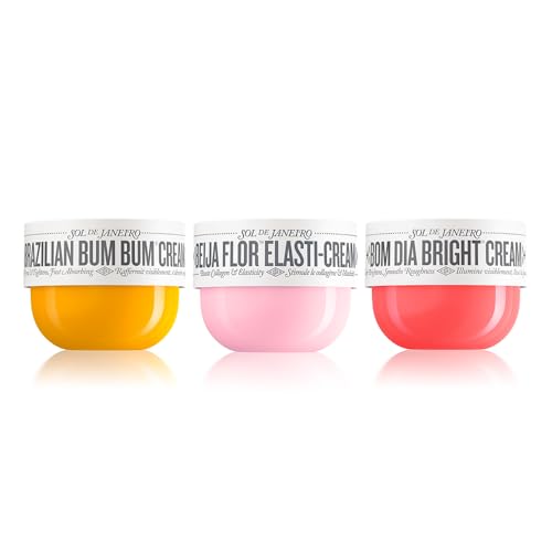 Sol De Janeiro Ultimate Body Cream Bundle, Visibly Tighten, Brighten & Plump, Amazon Exclusive