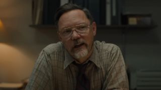 William Afton aka Steve Raglan in office in Five Nights at Freddy's movie