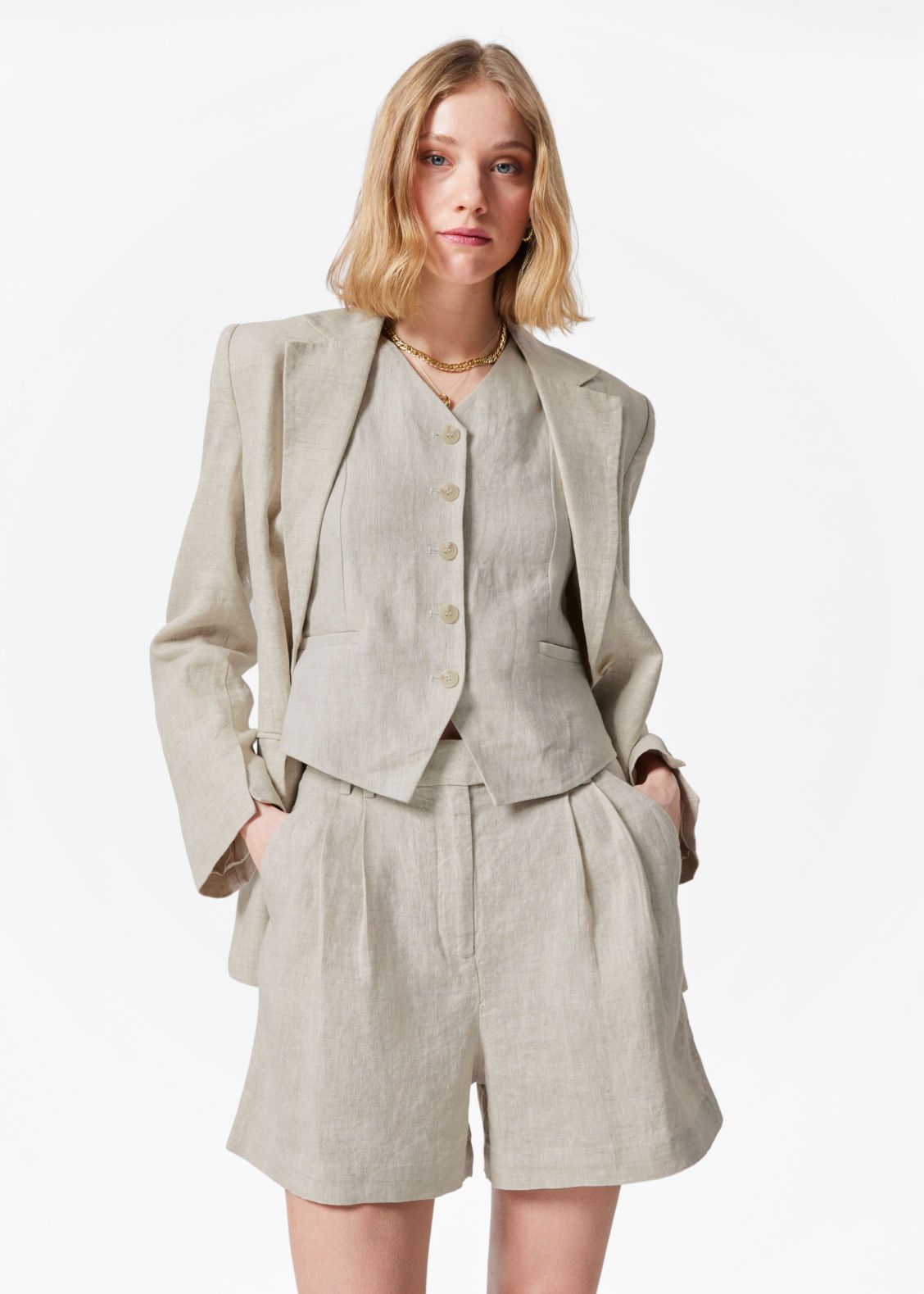Relaxed Linen Shorts