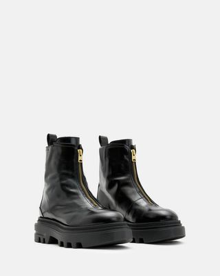 Othello Zip Leather Boots