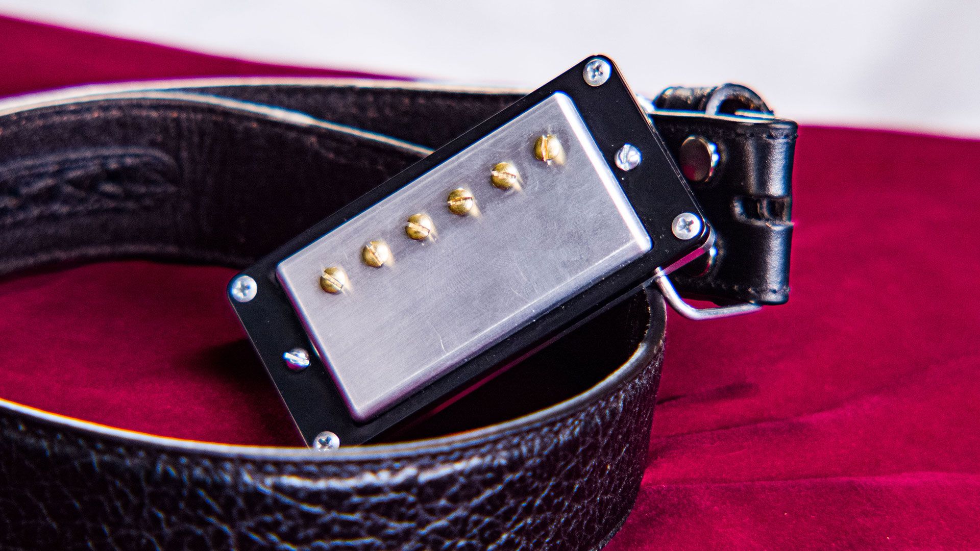 Chibson announces the Humbuckle a beltmounted humbucker that is “the
