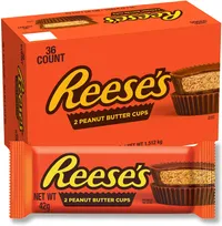 5. Reese's Peanut Butter Cups, 2 Milk Chocolate Flavour Cups, Pack of 36 x 42g - (was £32.80) £28.90 | Amazon