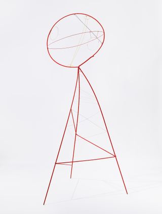 Sphere Pierced by Cylinders, 1939, by Alexander Calder, wire and paint