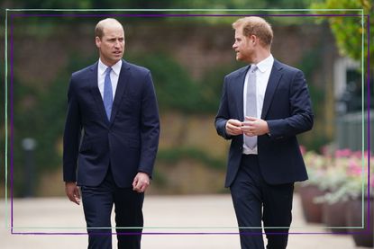 Prince William and Prince Harry could team up for a tribute, seen here arriving for the unveiling of a statue