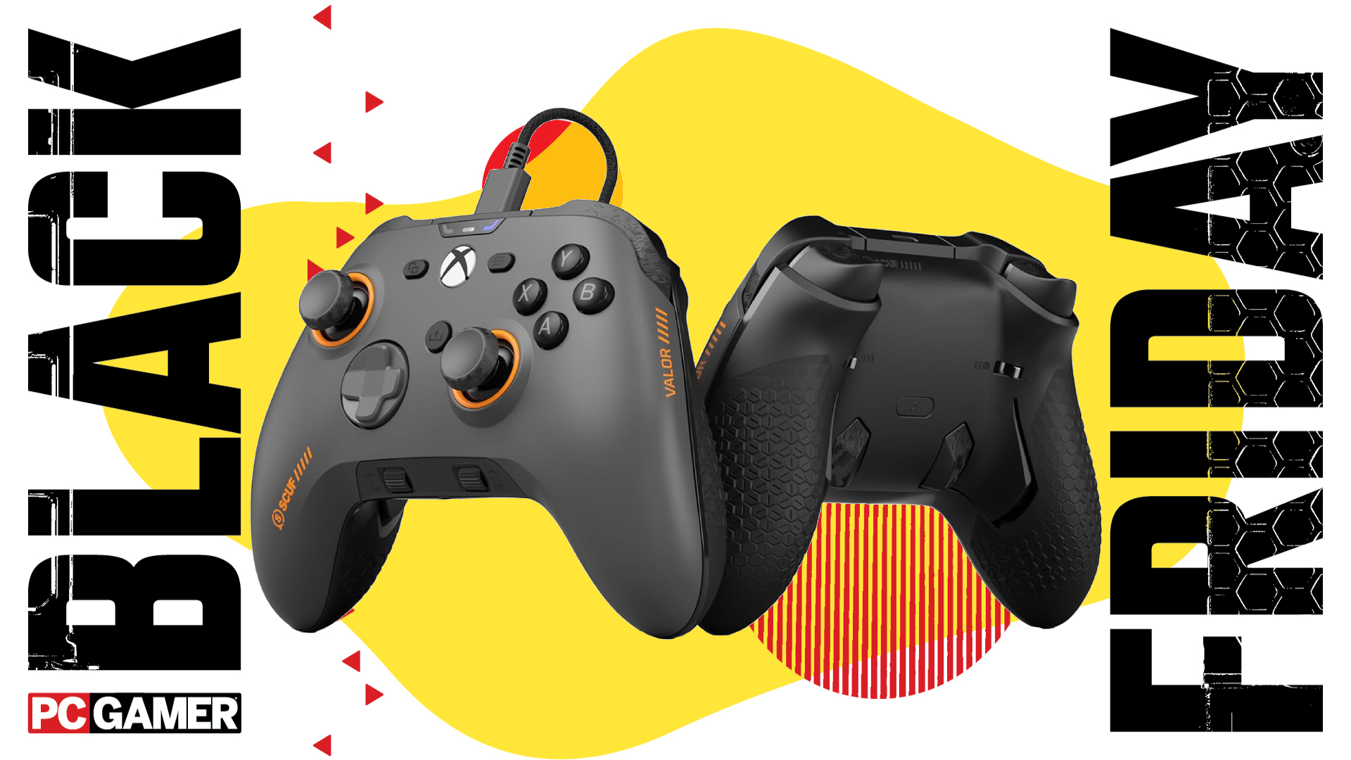 The wired version of the Scuf Valor Pro floats in the funky Black Friday deal void.