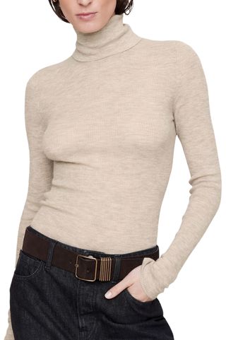 Featherweight Cashmere Turtleneck Sweater