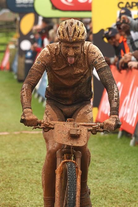 A relieved Simon Stiebjahn of Bulls 2 after finishing third during stage 2