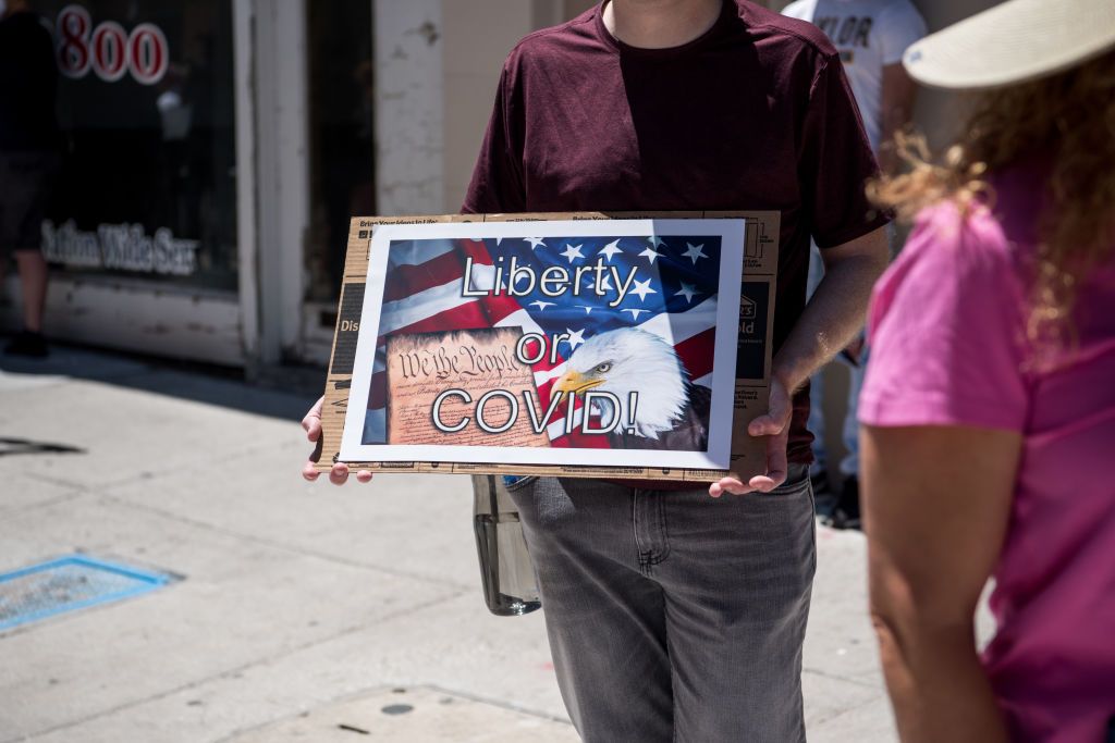 Protester in El Paso