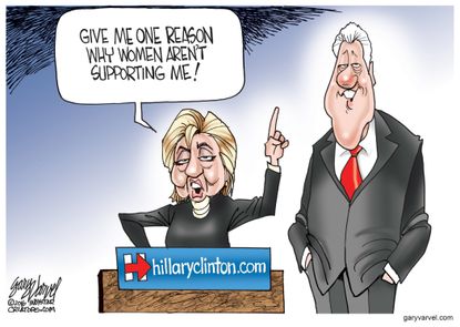 Political cartoon U.S. Hillary 2016