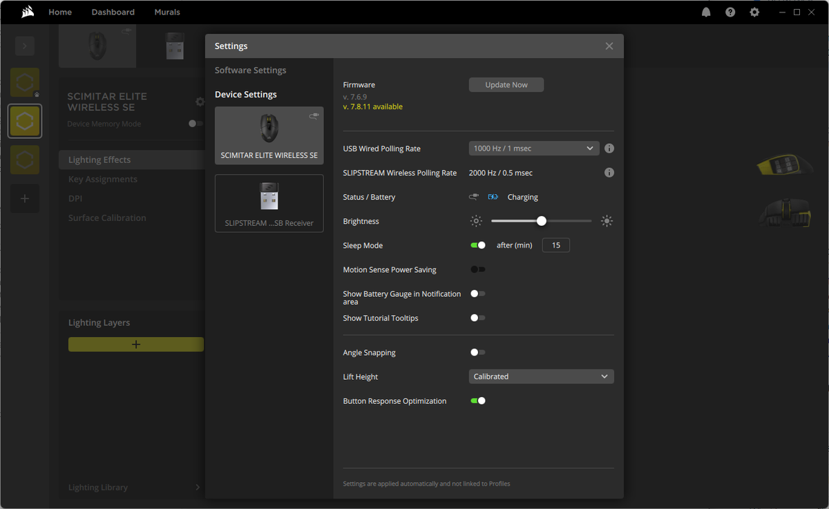Corsair Scimitar Elite SE Wireless