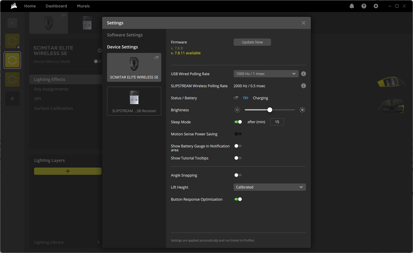 Corsair Scimitar Elite SE Wireless