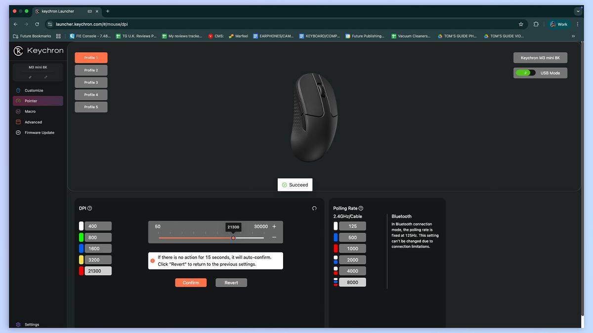 Screenshot of Keychron Launcher