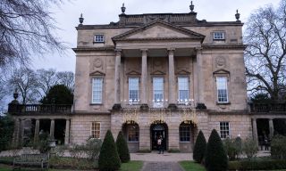 Exterior shot of Holburne Museum in Bath, used in Bridgerton season 3